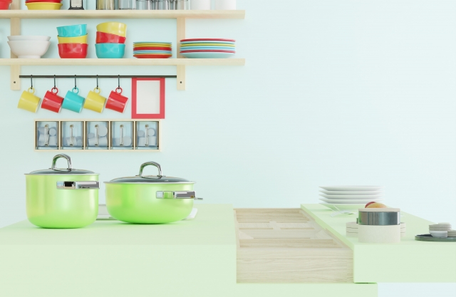 オール電化のキッチン